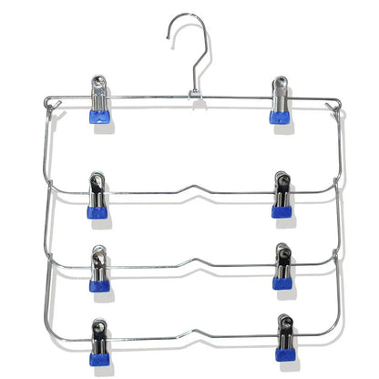 Multi-Functional Home Non-Slip Metal Pants Rack New Creative Stainless Steel Seamless Hanger Simple Storage Skirt Rack