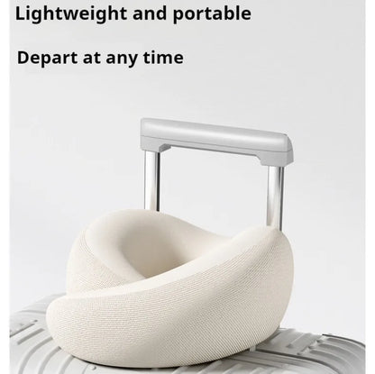 Memory Foam U Shaped Neck Pillow Travel Pillow for Airplane Car Office Nap Cervical Support with Portable Storage Box