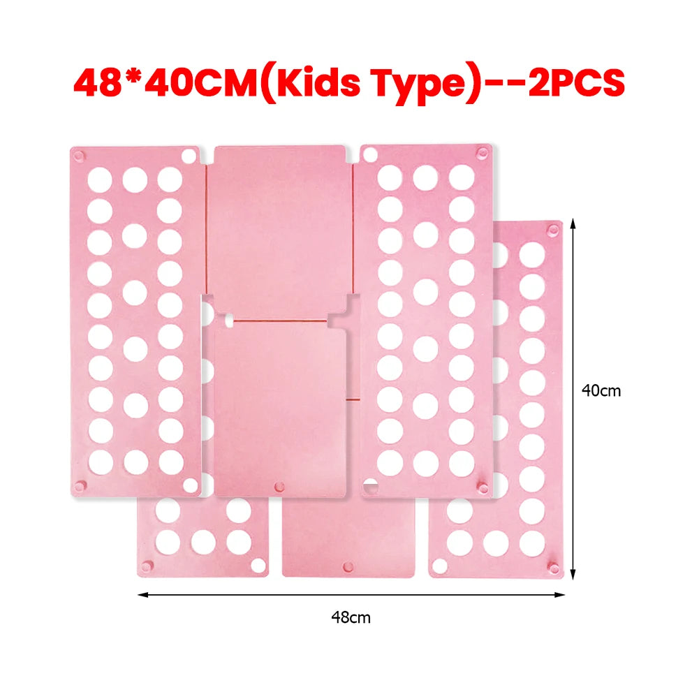 Plastic Folding Clothes Board Easy and Fast Kids Laundry Folder Folding Shirt Board Home Storage Tools for Quick Folding Clothes