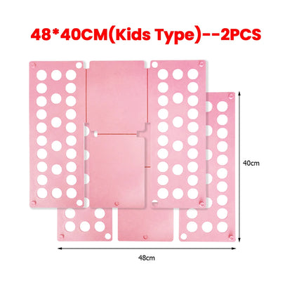 Plastic Folding Clothes Board Easy and Fast Kids Laundry Folder Folding Shirt Board Home Storage Tools for Quick Folding Clothes