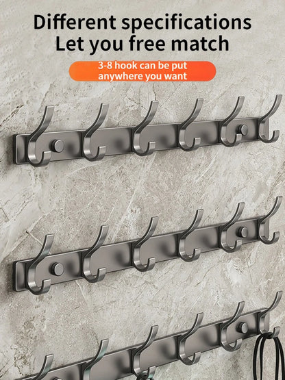 Punch-free Door Behind Hook Storage Wall Hanging Clothes Hanger Coat Hook no drill Hanger Bedroom Organizer Storage Kitchen Acce