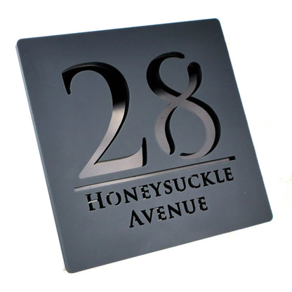 Personalized Custom Acrylic Modern House Numbers Sign Door Address Street 3D Letter Number Plaques Outdoor Name Home Decor Plate