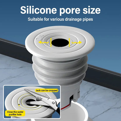 70-75mm Silicone Drains Kitchen Sink Plug Sewer Pipe Sealing Ring Water Plug Floor Drain Shower Stopper Bathroom Accessories