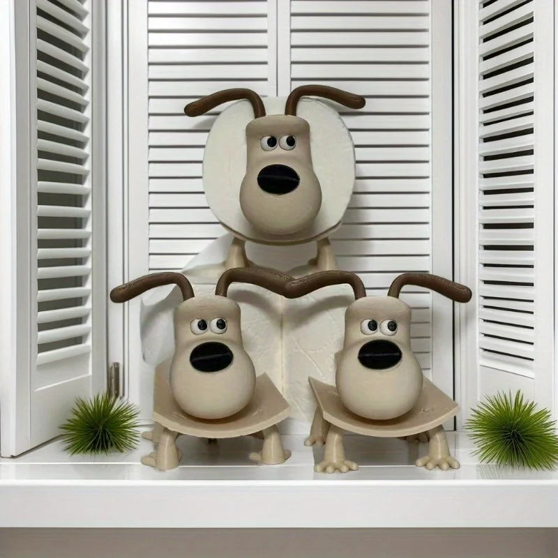 Puppy Toilet Holder Home Decor Bathroom Accessory Storage Suitable for Toilets for Bathrooms Kitchens Living Rooms Unique Gift