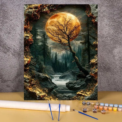 Diy Paint By Numbers Landscape Oil Painting Package For Adults Unique Gift Digital Picture Number Drawing On Canvas Home Decor