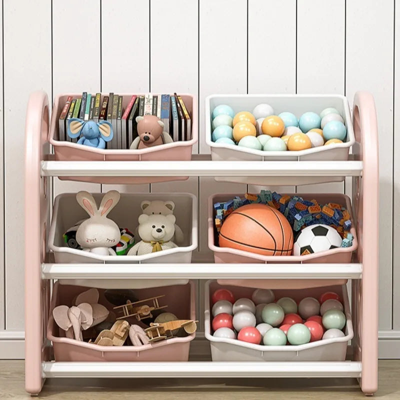 Household Baby toy large capacity storage cabinet Multi functional classification and sorting storage box