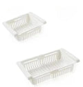 1Pc Refrigerator Storage Basket Flexible Expandable Fridge Organizer Drawer Storage Rack Storage Fresh Box Freezer Box Storage