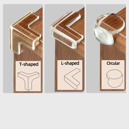8/10/12pcs Transparent Anti-bump Corner PVC Padded Child Safety Corner Protector Baby Anti-bump Protector Table Corner