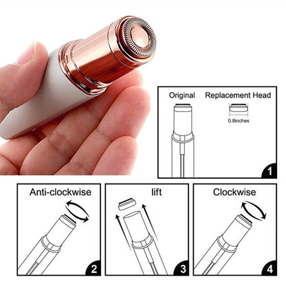 Women's Hair Remover Epilator Face Hair Removal Lipstick Shaver Electric Eyebrow Trimmer Mini Shaver Epilator Hair Removal Tool