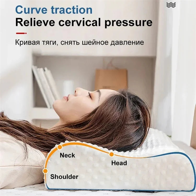 Long Pillow Memory Foam Bedding Pillow Neck Protection Slow Rebound Shaped Maternity Pillow For Sleeping Orthopedic Pillows