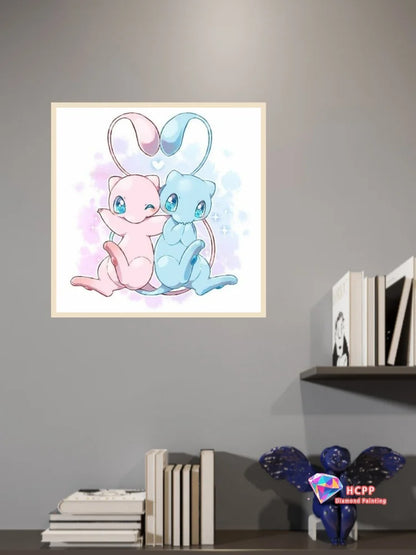 Eevee Pokemon Cute Anime Cartoon Square Round Diamond Painting Kits Cross Stitch Mosaic Embroidery Home Decor 5D DIY Art Gift