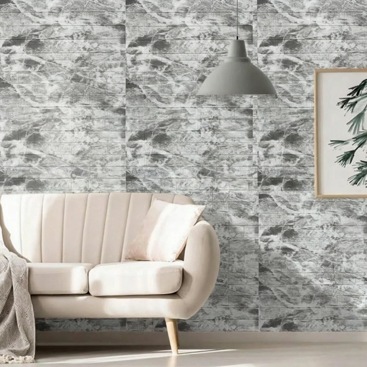 1-10pcs 3D Brick Pattern Wall Stickers Wallpaper 77cmx70cm Waterproof Self-adhesive Stain-resistant Vintage Style Room Decor