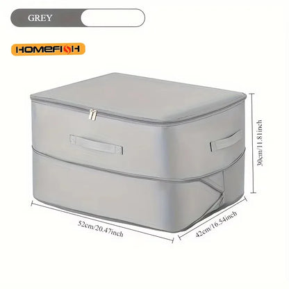 Heavy-Duty Self-Compressing Storage Bag Portable Organizer for ClothesBlankets & Quilts Ideal for Closet Organization