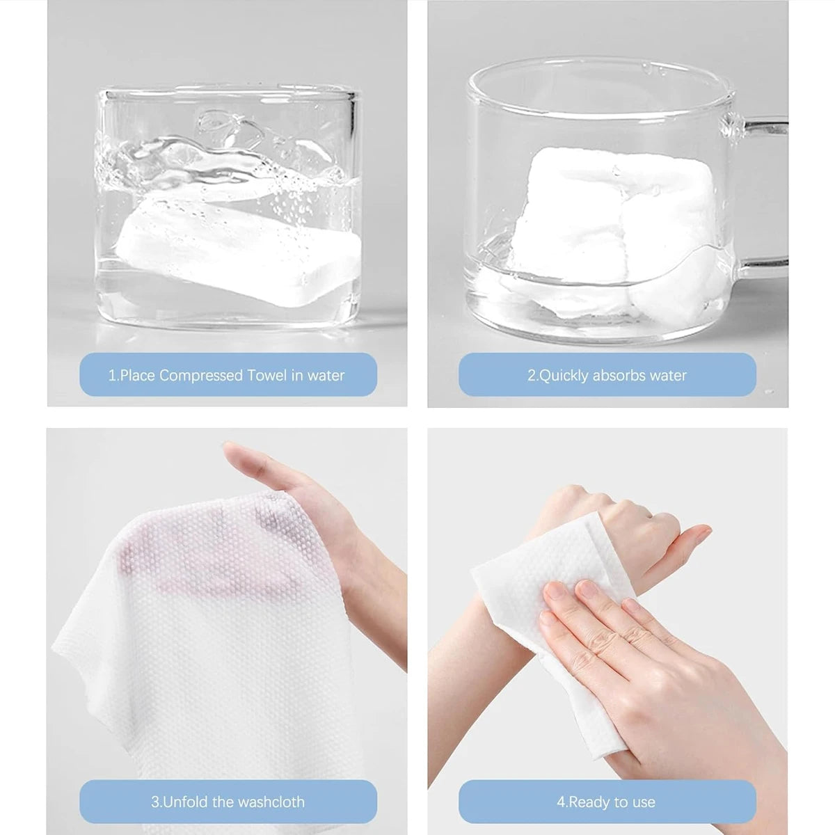 Thickened Compressed Towel Set Individually Packaged Disposable Face Towel Essential For Outdoor Cleaning Hygiene During Travel