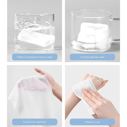 Thickened Compressed Towel Set Individually Packaged Disposable Face Towel Essential For Outdoor Cleaning Hygiene During Travel