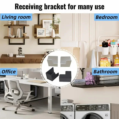No-Drill Bathroom Storage Rack  Wall-Mounted Weight Scale Organizer with Strong Adhesive Space-Saving Durable for Gym Home Casa