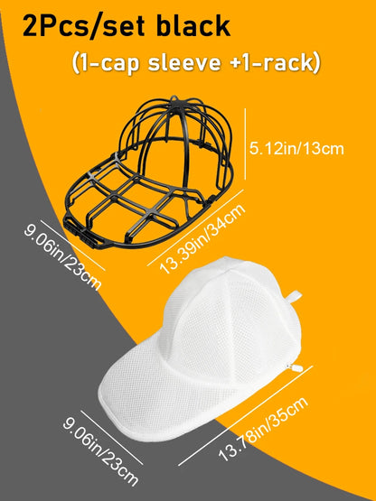 Washing Machine Hat Washing Protector Hat Cleaning Machine Washable Laundry Bag Anti-Deformation Secure Hat Storage Solution