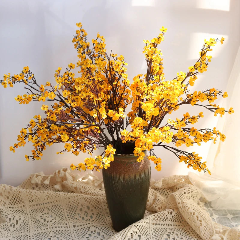 1/4pcs Artificial Flowers Cherry Blossoms Gypsophila Fake Plants DIY Wedding Bouquet Vases for Home Decor Faux Festival Branch