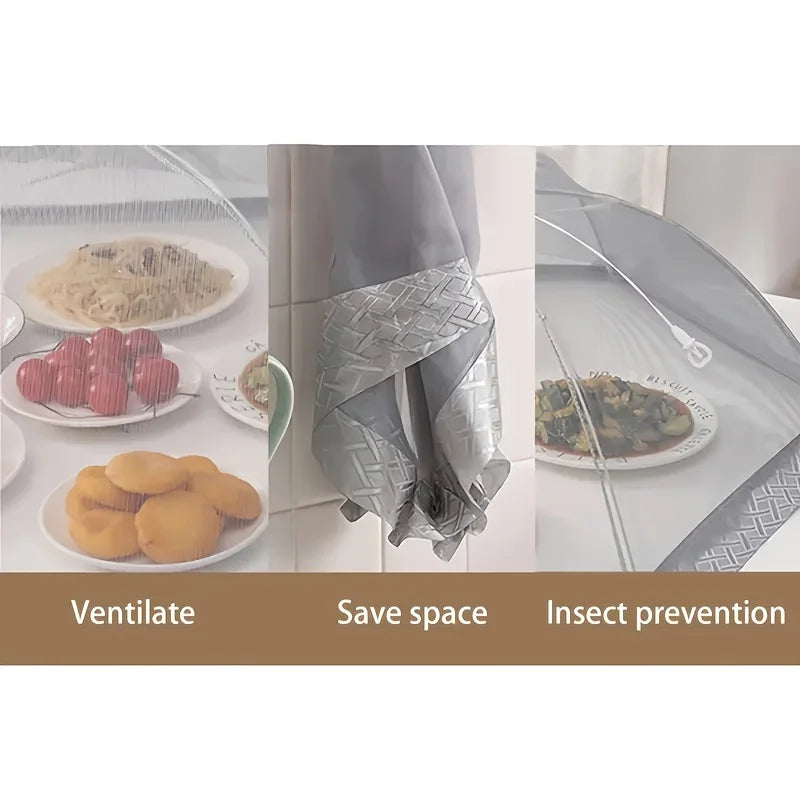 Food cover, vegetable cover, foldableable dining table cover, anti-fly rice cover, household dust cover, umbrella, summer square