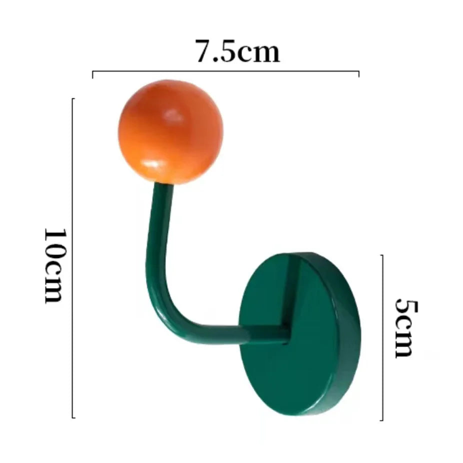 1PC Color Creative Magnetic Hook No Punch Magnetic Hook Kitchen Bathroom Door Refrigerator Strong Traceless Decoration