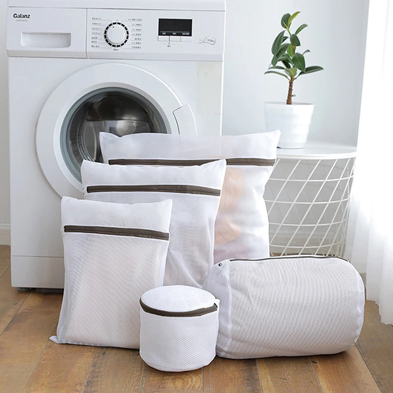 2/3/5PCS Mesh Nylon Clothing Storage Bag Anti Deformation Pants Sweater Special Washing Bag Wool Travel Packaging Bag
