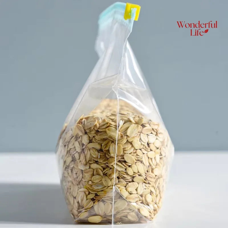 10/45Pcs Reusable Storage Bags with Zipper Lock Food Grade Transparent Perfect for Kitchen Organization and Pantry