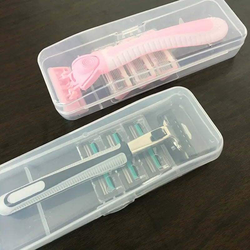 Stylish and Durable Shaving Storage Box for Men's Razors, Easy to Carry and Keep Clean and Keeps Your Shaver Well-Organized