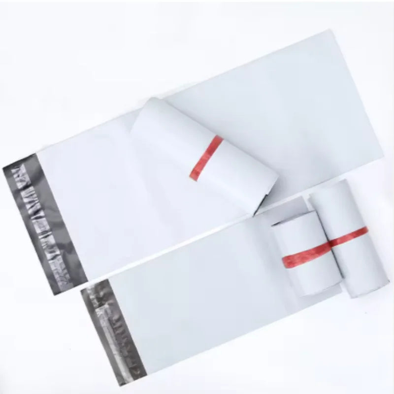 Lots White Self Adhesive Seal Courier Bags Express Mail Envelope Storage Mailing Plastic Packaging Pouch for Express Delivery