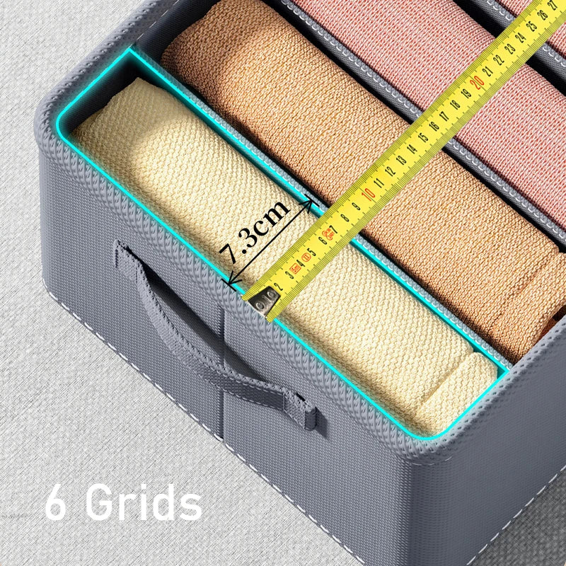 Thickened Pants Storage Box Foldable 9/7 Grids Organizer for Jeans Sweatshirt Shirt Wardrobe Organizers of Cabinets and Drawer