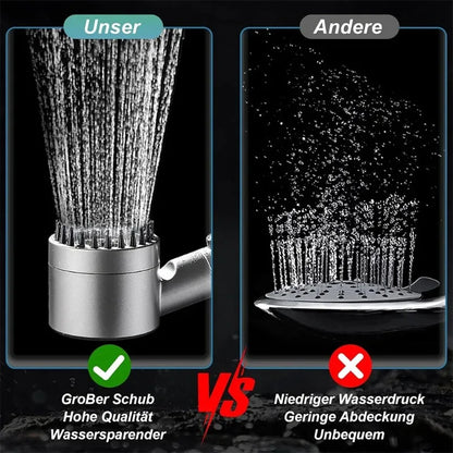 Handheld Shower Head with ON/OFF Switch 3 Modes High Pressure Water Saving Filter Powerful Massage Spa for Bathroom