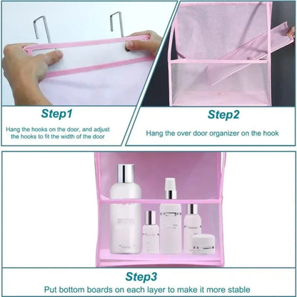 Multi-functional Fabric Hanging Bag for Behind the Door Multi-layer Storage Hanging Bag Miscellaneous Organizer Storage Hanging