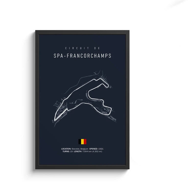 F1 Internationa Track Circuit Canvas Painting F1 Imola Wall Art Nordic Poster Aesthetic Motorsport Race Picture For Home Decor