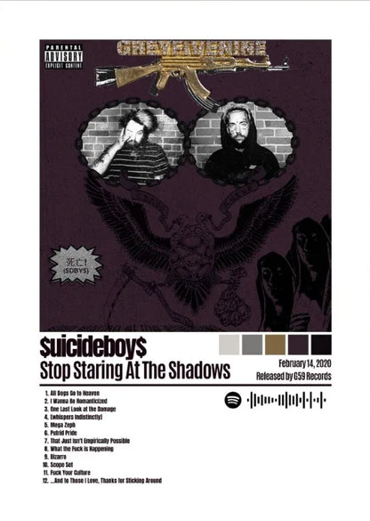 Classic Singer Suicideboy Posters Wall Art Canvas Paintings and Prints HD Pictures for Living Room Bedroom Home Decor Gifts