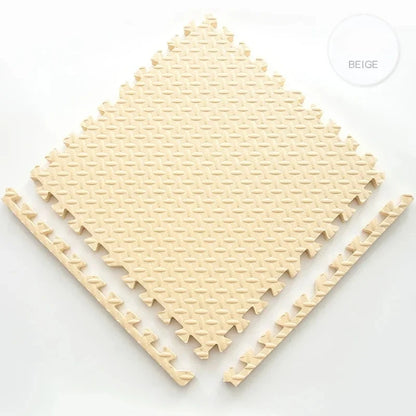 30*30cm Thick Baby Mat EVA Leaf Pattern Fitness Floor Mat Yoga Fitness Non-slip Interlocking Carpet Room Decorative Floor Tile