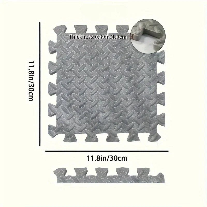 16PCS 30x30cm EVA Puzzle Mat – Thick Baby Play Mat for Kids, Non-Slip & Waterproof Crawling Floor Tiles, Interlocking Foam Rug