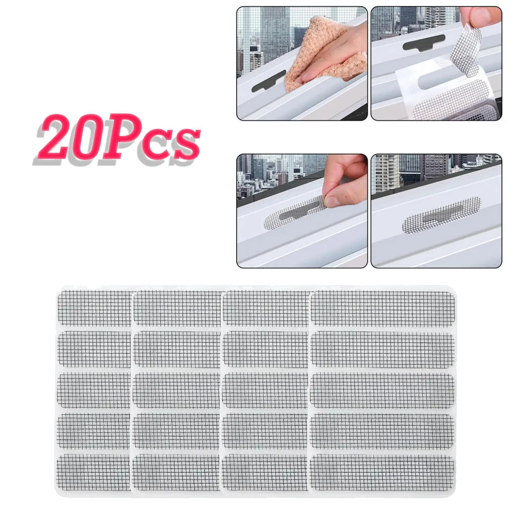 5/10/20Pcs Window Screen Repair Sticker Window Net Anti-mosquito Mesh Door Mosquito Netting Patch Repair Broken Hole Screen Net