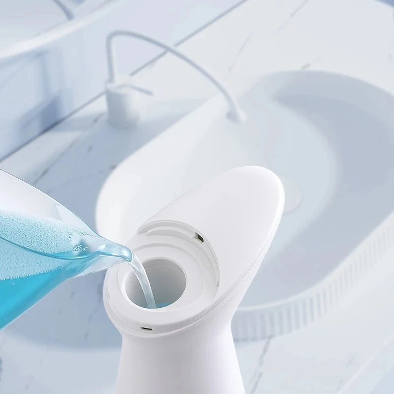 White Automatic Sensor Hand Soap Dispenser Smart Wash Handpiece High Quality ABS Waterproof for Bathroom