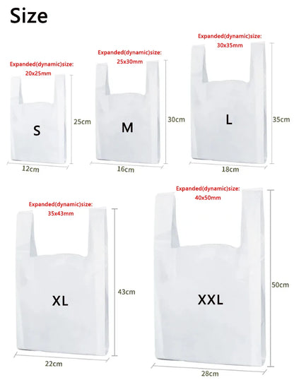 Food Fresh-keeping Bags, Tear-up Supermarket Roll-up Bags, Kitchen Hand-held Plastic Bags To Keep Fresh