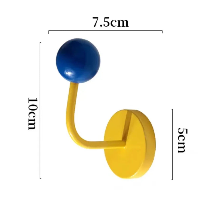 1PC Color Creative Magnetic Hook No Punch Magnetic Hook Kitchen Bathroom Door Refrigerator Strong Traceless Decoration