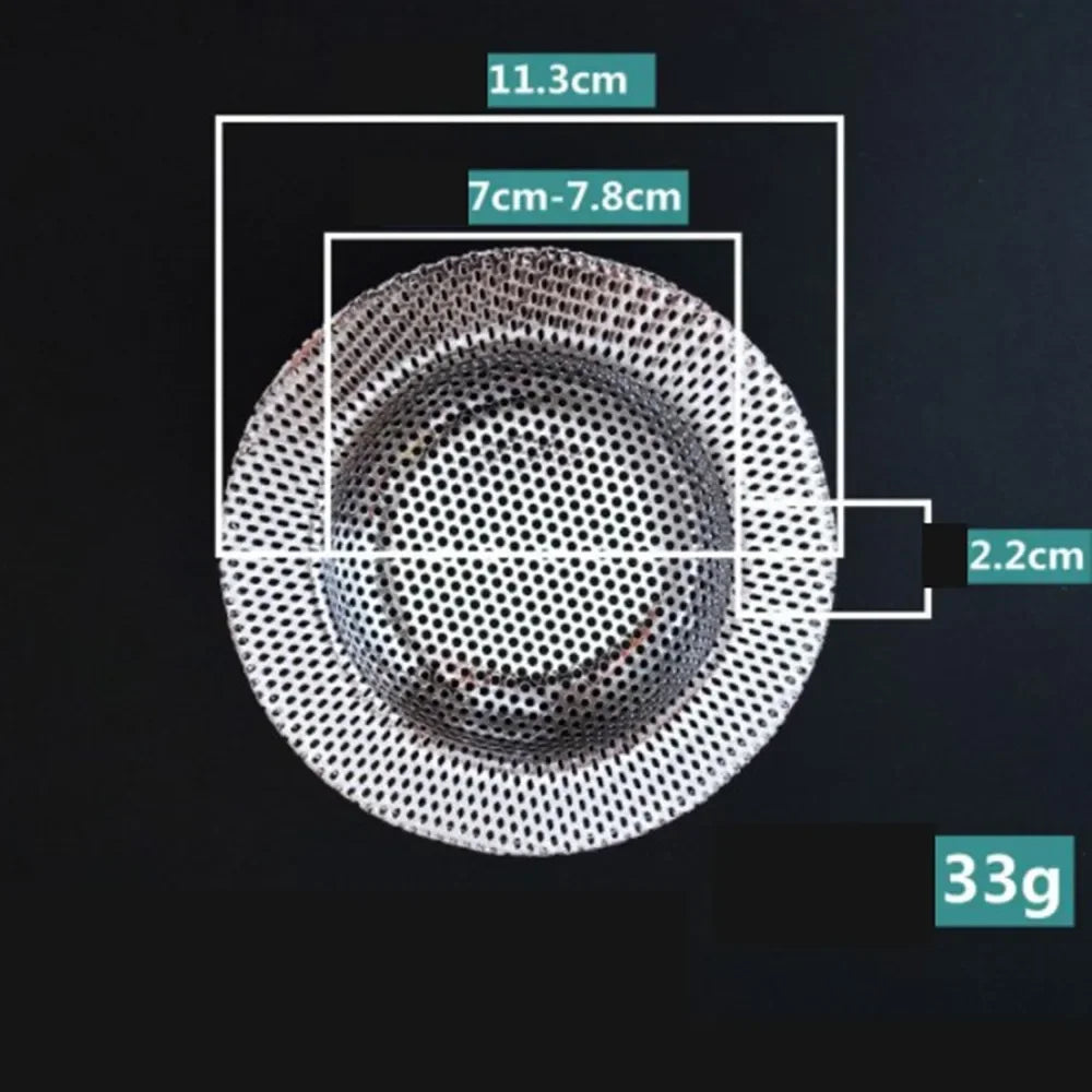 Water Sink Filters Sink Mesh Strainer Kitchen Tool Stainless Steel Bathroom Floor Drains Cover Shower Hair Catche Stopper Tools