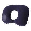 1pc U-Shaped Auto-Inflate Neck Pillow Home Office Car Use Travel Pillow Portable Comfortable Flocking Surface Pillow Gift