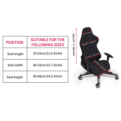 Gaming Chair Cover-Gaming Chair seat Cover 4pc/Set Gaming Chair Covers Stretchable with armrest Covers/Chair Back Covers/Chair s