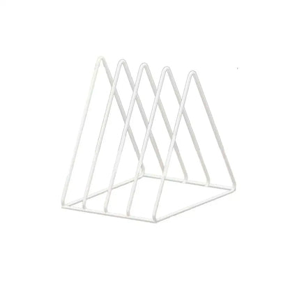 9-grid CD Rack Vinyl Record Storage Rack Triangular Magazine Stand, Bedroom Desktop Storage,5-grid CD/movie Rack ﻿