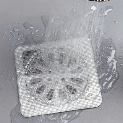 5-20Pcs Disposable Floor Drain Sticker Shower Drain Hair Catcher Cover Sink Strainers Hair Filters Bathtub Mesh Filter Sticker