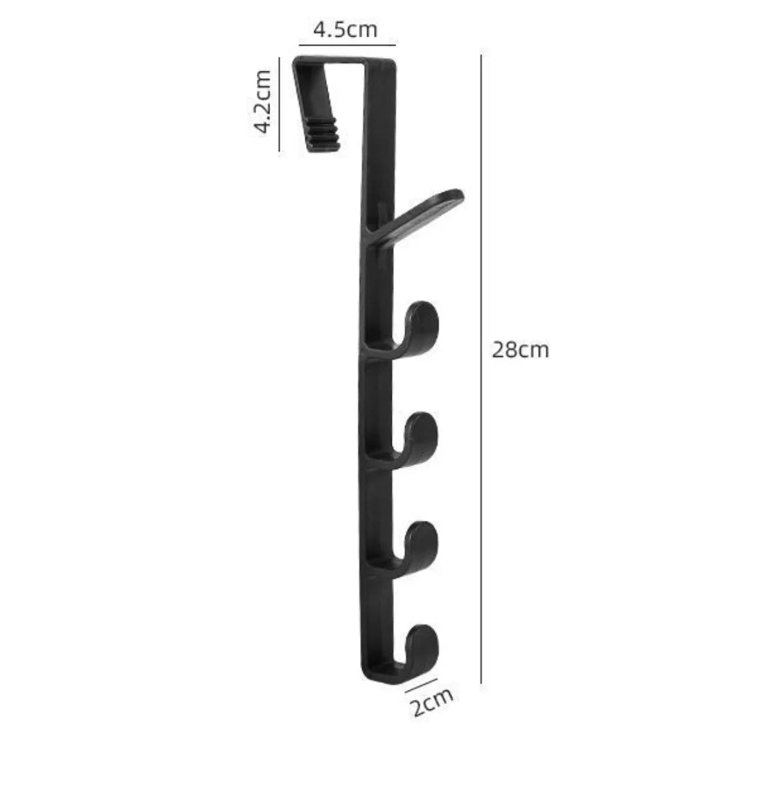 Behind the Door Coat Hook Hanger behind the Door Cabinet Wardrobe Dormitory Door Hook Storage Rack