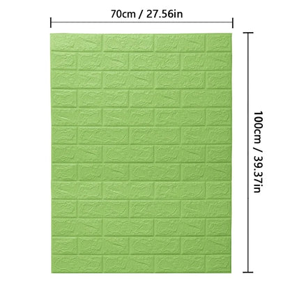 70cm*1M 3D Brick Pattern Wall Panels Wallpaper DIY Waterproof for Living Room Bedroom Kitchen Background Wall Decoration