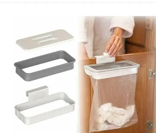 Trash Garbage Hanging Bag Hanger Durable Rubbish Holder Kitchen Support Cabinet Stand Trash Rack Storage Hanger Organizer