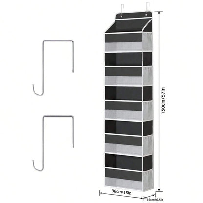 5 Layer Hanging Organizer Over The Door Organizer Hanging Storage With 5 Mesh Pockets For Pantry Bathroom Bedroom Kitchen Dorm