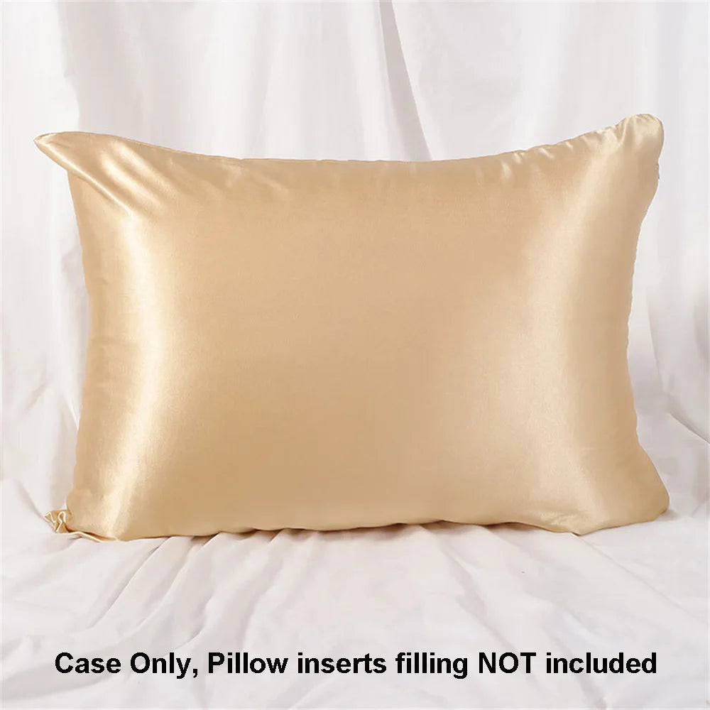1pc Satin Pillowcase for Skin and Hair, Satin Pillow Cases Set of 1 Soft Breathable Smooth Cooling Pillow Covers for Sleeping