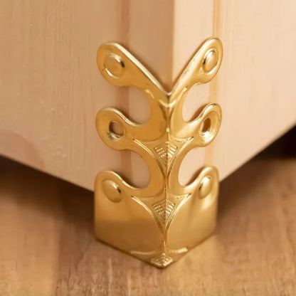 Retro Furniture Corner Protectors Solid Brass Skirting Board For Wardrobes Cabinets Fireplaces Universal Home Decor Hardwares